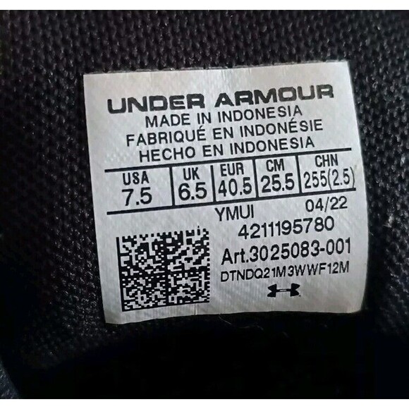 Under Armor Men's Football Cleats Size 7.5 Spotlight Fran 2.0 Shoes 3025084-001 - Picture 13 of 13